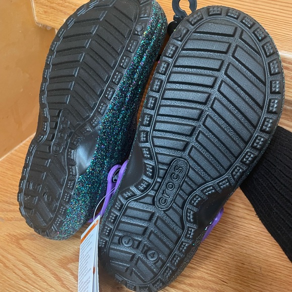 Crocs classic glitter lined clog - youth size 4 - Picture 4 of 6